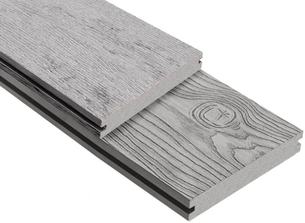 Террасная доска ДПК Outdoor 3D полнотелая STORM/OCEAN GREY серая микс купить в Александрове