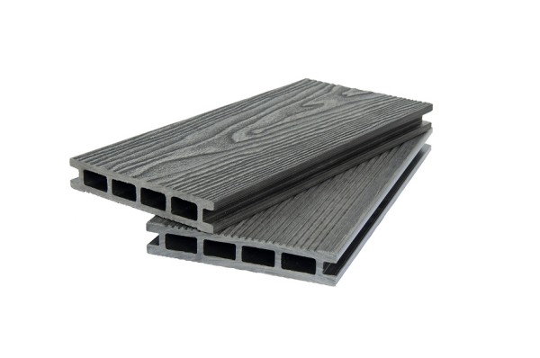 Террасная доска ДПК POLIVAN GROUP 3D+вельвет пустотелая двухсторонняя DENPASAR чёрный купить в Александрове