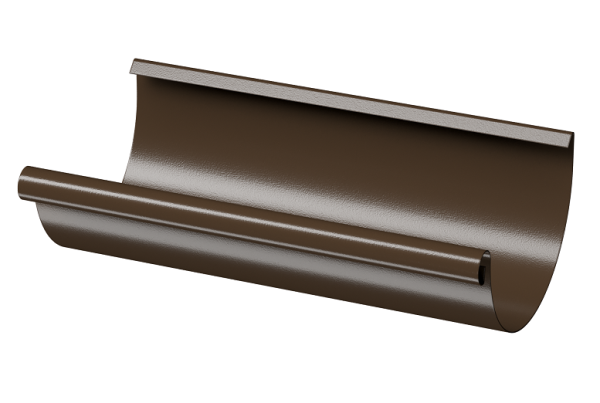 Желоб полукруглый D125 3 м Döcke STAL PREMIUM Каштан, (RAL 8017) купить в Александрове