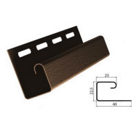 J-профиль, коричневый купить в Александрове