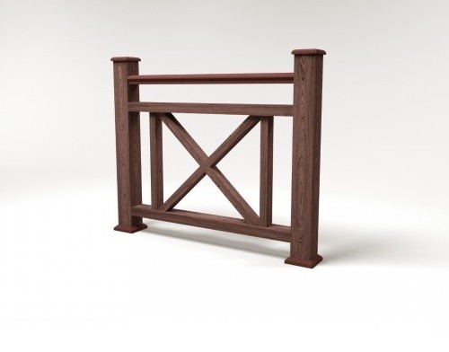 Ограждение из ДПК FG2 шоколад купить в Александрове