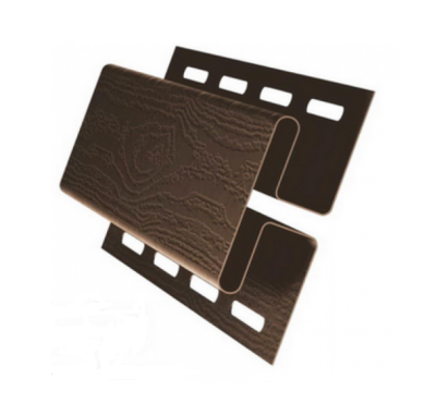 H-профиль (соеденительная планка)для сайдинга, коричневый