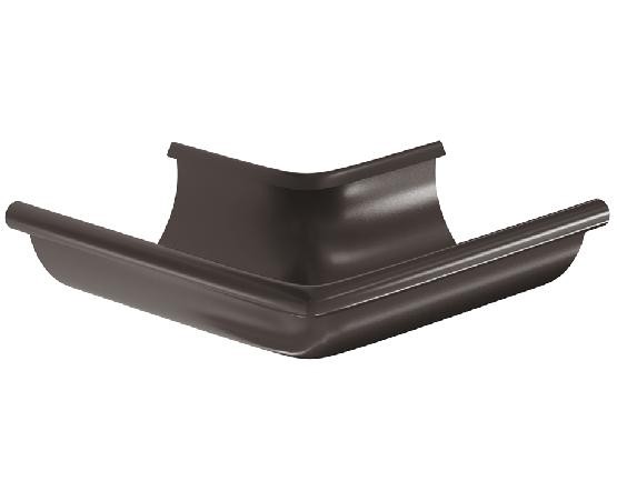 Водосток Aquasistem, система 125x90 -  Угол желоба, наружный 90° RR 32 Тёмно Коричневый купить в Александрове