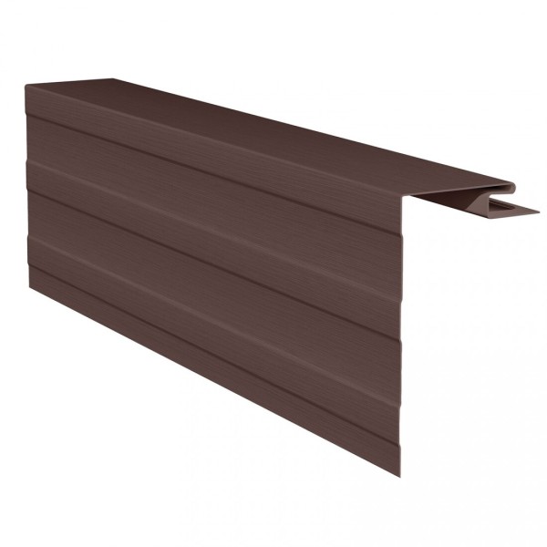 Приоконная планка (околооконный профиль) для сайдинга, коричневый купить в Александрове
