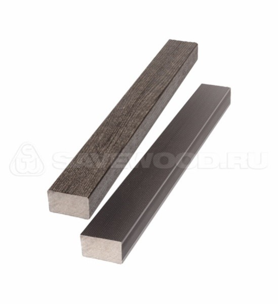 Брус лавочный ДПК полнотелый Savewood тёмно-коричневый купить в Александрове
