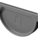Заглушка желоба D125 Döcke STAL PREMIUM Графит, (RAL 7024) купить в Александрове