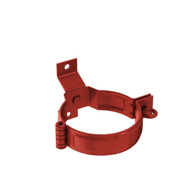 Водосток Aquasistem, система 125x90 - Декоративный хомут трубы под дерево с комплектом крепления RR 29 Бургундский купить в Александрове