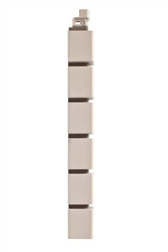 Фасадная панель Наружный угол кирпич клинкерный МАЛЫЙ (белый) 0,46х0,048м купить в Александрове