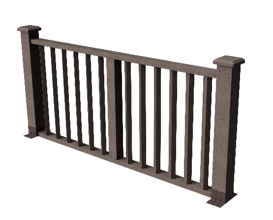 Ограждения декоративное ДПК GRINDERDECO Бруклин венге купить в Александрове