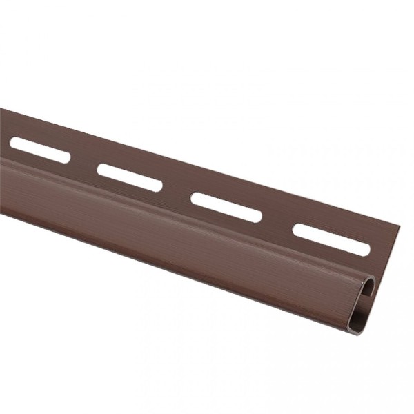 Финишная планка (завершающая полоса) для сайдинга, коричневый купить в Александрове