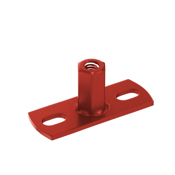 Водосток Aquasistem, система 125x90 - Держатель для хомута под метиз RR 29 Бургундский купить в Александрове