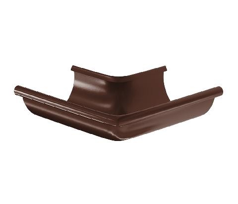 Водосток Aquasistem, система 150/100 - Угол желоба, наружный 90° RAL 8017 Коричневый купить в Александрове