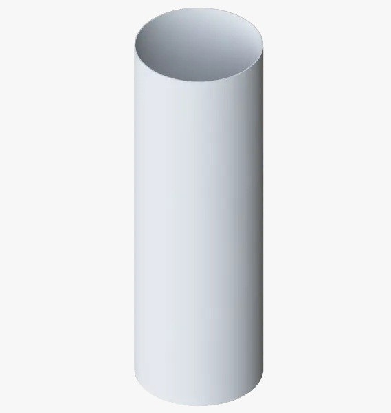 Водосток Альта-Профиль ПВХ – Труба водосточная 4м (белый) купить в Александрове