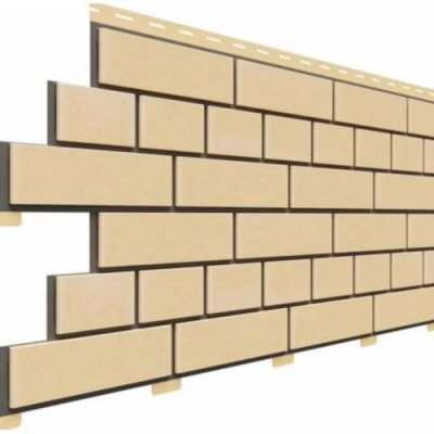 Фасадная панель Доломит Кирпич, Светло-желтый