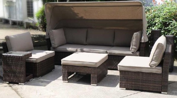 Диван-Трансформер AFINA плетеный из иск. ротанга AFM-320B Brown купить в Александрове