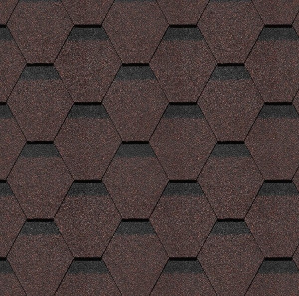 Гибкая черепица Docke, коллекция Шеффилд – Корица купить в Александрове