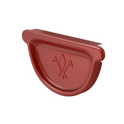 Водосток Aquasistem, система 125x90 - Заглушка универсальная с резиновым уплотнителем RR 29 Бургундский