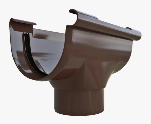 Водосток Альта-Профиль ПВХ – Воронка водосточная (коричневый) купить в Александрове