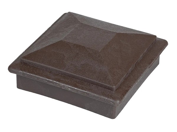 Крышка верхняя фигурная ПВХ для столба Deckart 100х100 Венге купить в Александрове