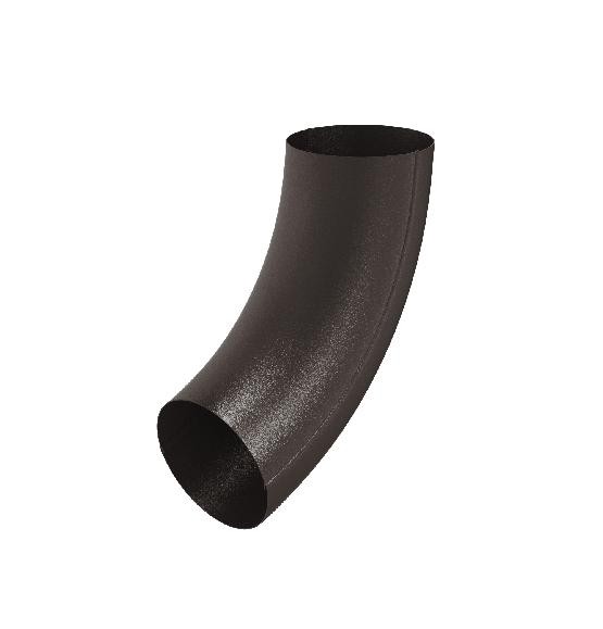 Водосток Aquasistem, Система 150/100 - Колено трубы RR 32 Тёмно-коричневый matt купить в Александрове