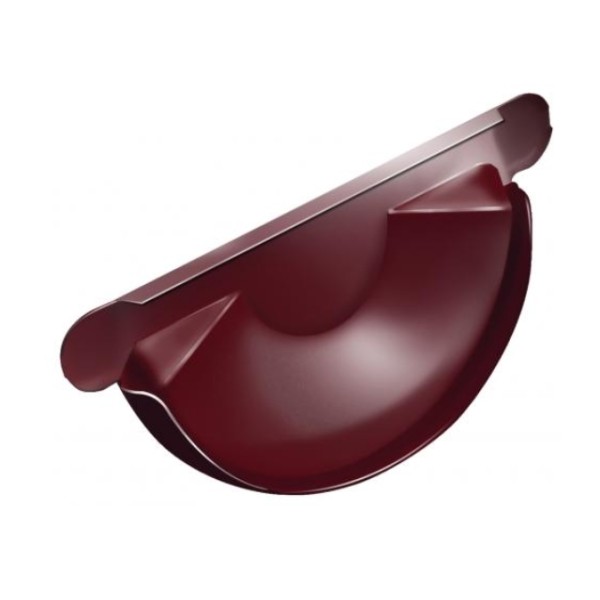 Водосток Grand Line 125x90 – Заглушка желоба RAL 3005 купить в Александрове