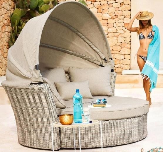 Диван-Трансформер AFINA плетеный из иск. ротанга AFM-325 Beige купить в Александрове