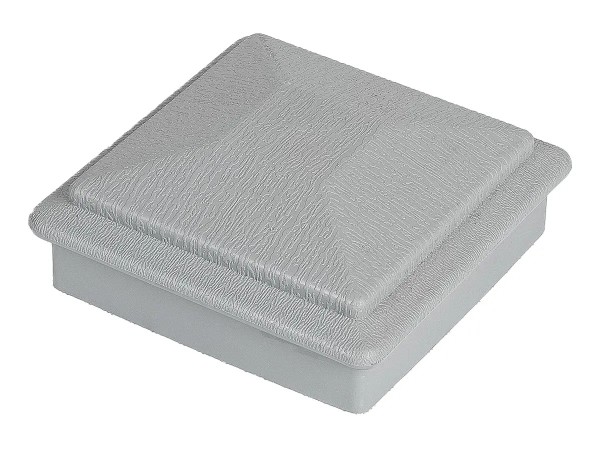 Крышка верхняя фигурная ПВХ для столба Deckart 100х100 Серый купить в Александрове