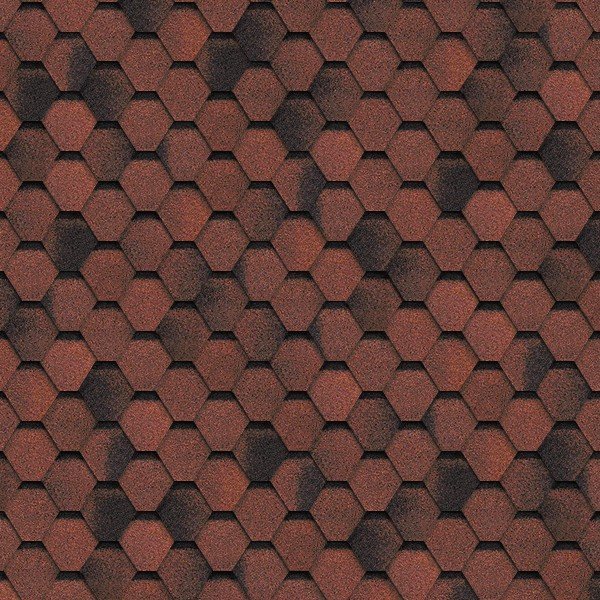 Гибкая черепица Shinglas, серия Финская,коллекция Соната – Красный купить в Александрове