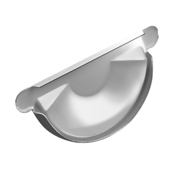 Водосток Grand Line 150x100 – Заглушка желоба RAL 9003 купить в Александрове