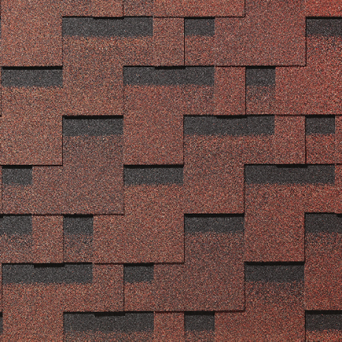Гибкая черепица PIE EUROPA Docke, коллекция Матрица Красный купить в Александрове