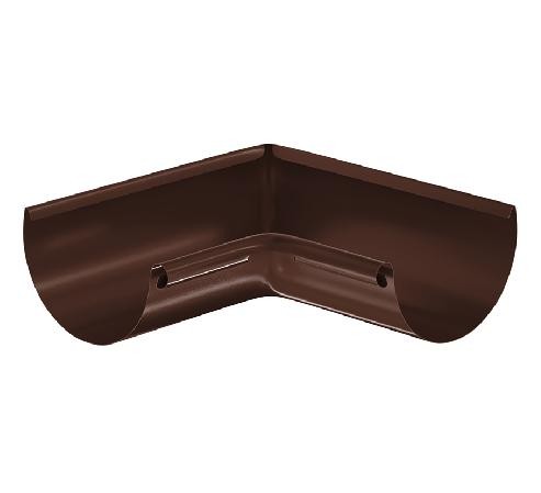 Водосток Aquasistem, система 125x90 - Угол желоба, внутренний 90° RAL 8017 Коричневый купить в Александрове