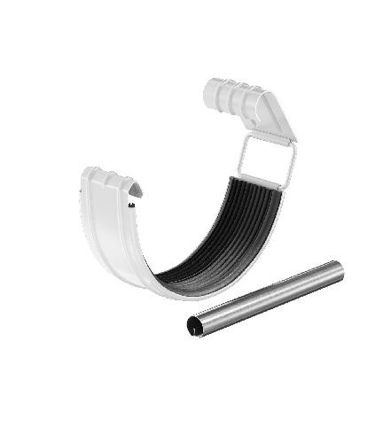 Водосток Aquasistem, система 150/100 - Соединитель желоба с резиновым уплотнителем RAL 9003 Белый купить в Александрове