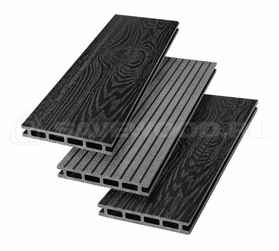 Террасная доска из ДПК SW Carpinus (T) — двухсторонняя черный купить в Александрове