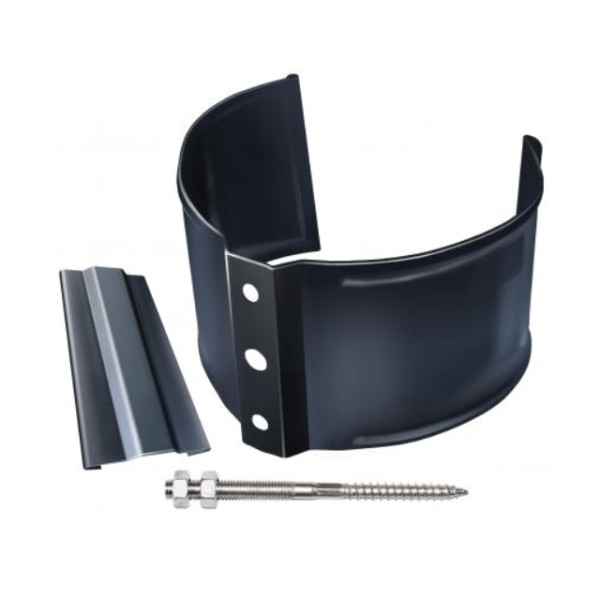 Водосток Grand Line 150x100 – Хомут трубы (на камень) RAL 7024 купить в Александрове