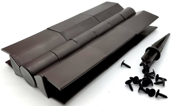 Угловой элемент поворотный, пластиковый от 60° до 300° для доски 225х30 мм из ДПК Чёрный Holzhof купить в Александрове