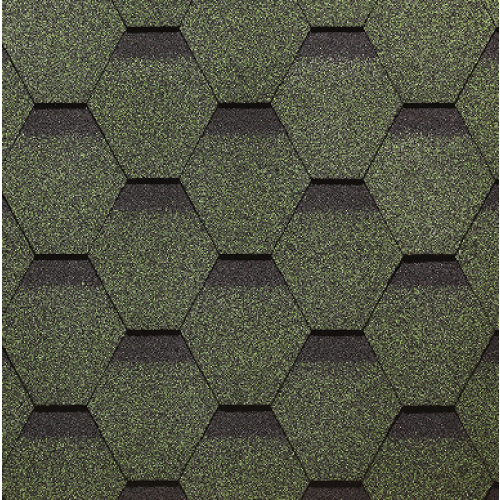 Гибкая черепица PIE EUROPA Docke, коллекция Карат Зелёный купить в Александрове