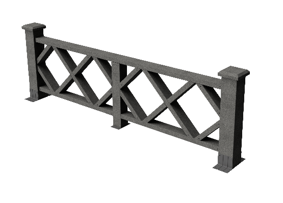 Ограждения декоративное ДПК GRINDERDECO Миллениум серый базальт купить в Александрове