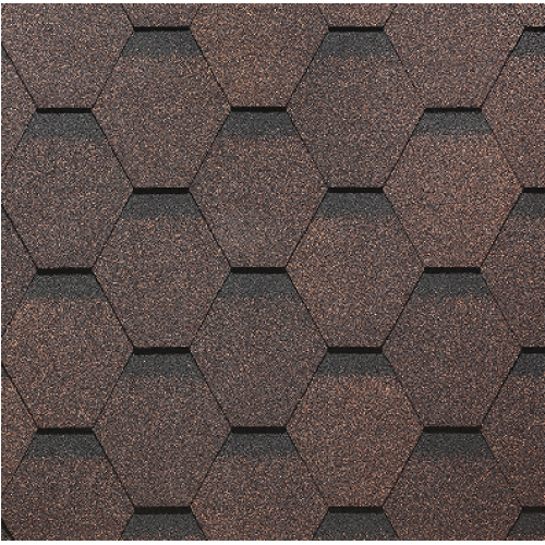 Гибкая черепица PIE EUROPA Docke, коллекция Карат Коричневый купить в Александрове