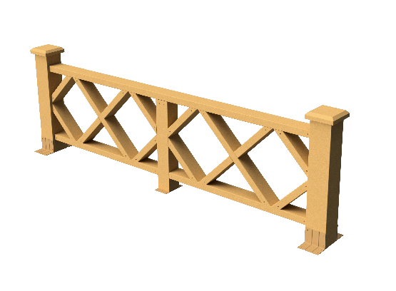 Ограждения декоративное ДПК GRINDERDECO Миллениум песчаник купить в Александрове