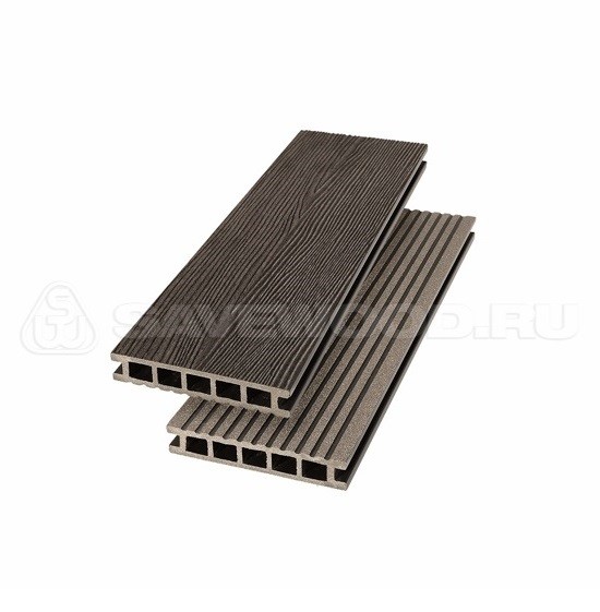 Террасная доска из ДПК SW Ornus радиальный распил темно-коричневый купить в Александрове