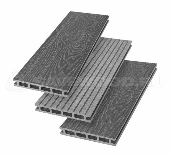 Террасная доска из ДПК SW Carpinus (T) — двухсторонняя графит купить в Александрове