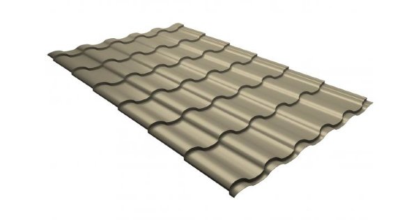 Металлочерепица кредо 0,5 Satin RAL 1015 светлая слоновая кость купить в Александрове