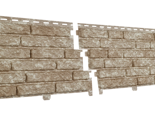 Фасадная панель Ю-пласт Стоун Хаус Кварцит Светло-бежевый купить в Александрове