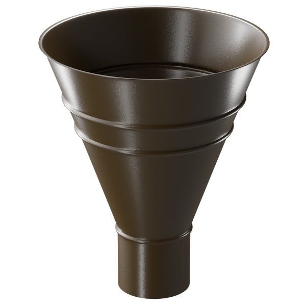 Воронка водосборная Döcke STAL PREMIUM, Каштан купить в Александрове