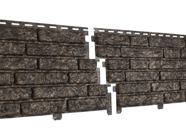 Фасадная панель Ю-пласт Стоун Хаус Кварцит Коричневый купить в Александрове