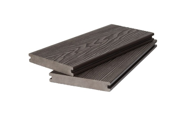 Доска террасная 3D фактура дерева POLIVAN GROUP двухсторонняя полнотелая SINGARAJA тёмно-коричневый купить в Александрове