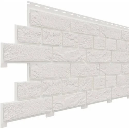 Фасадная панель Доломит Кирпич Славянка Белоснежный купить в Александрове