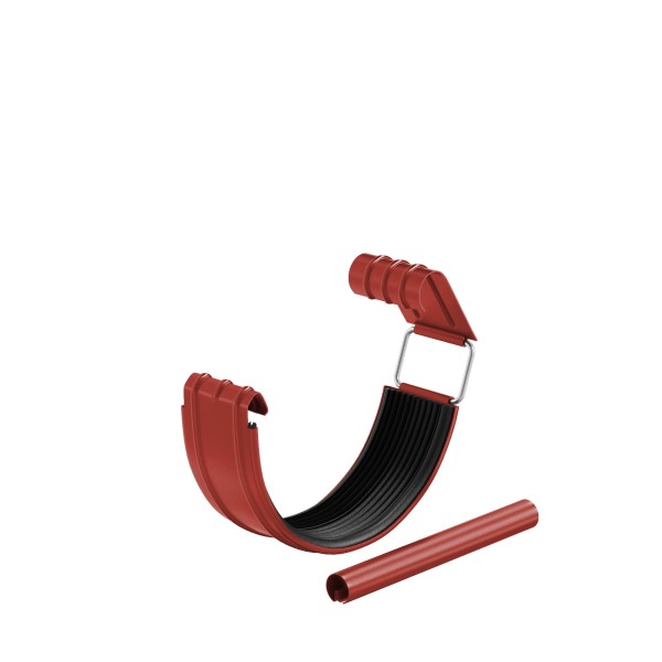 Водосток Aquasistem, система 125x90 - Соединитель желоба в комплекте RR 29 Бургундский купить в Александрове