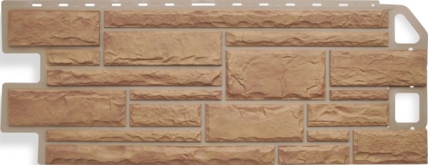 Цокольный сайдинг альта-профиль - коллекция "камень", бежевый купить в Александрове