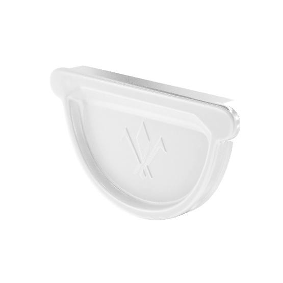 Водосток Aquasistem, система 125x90 - Заглушка универсальная с резиновым уплотнителем RR 20 Мраморно-белый купить в Александрове